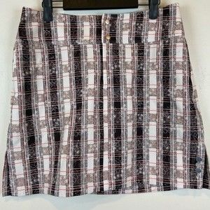 JoFit Performance Golf Skort Snap Button/Zip front Women’s Size 6 w/Pockets